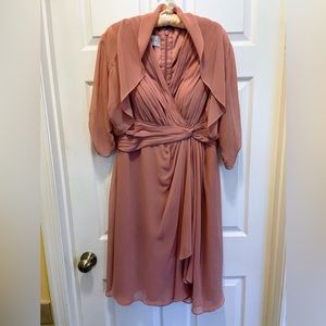 Azazie Theron Mother of the Bride/Groom dress with chiffon wrap, size 10